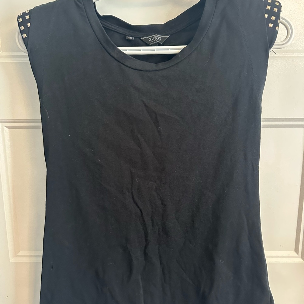 Guess Black Studded Women's Top